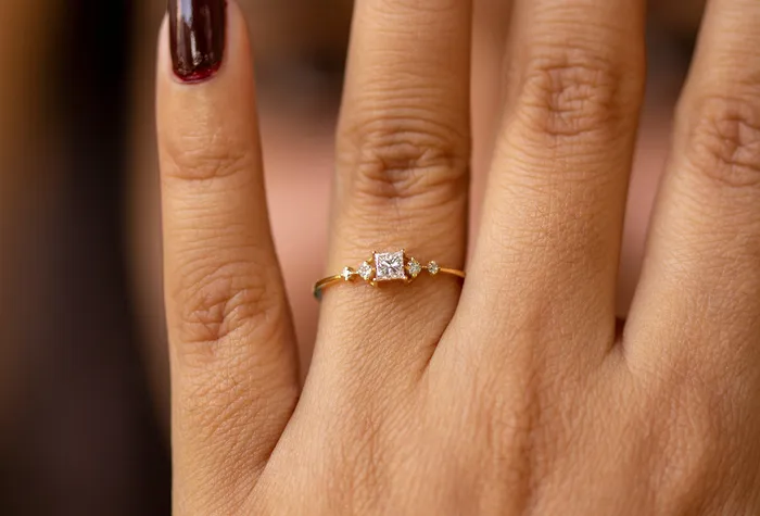 Princess Cut Diamond Wedding Band 14k Gold Princess Cut and Round Diamond Womens Wedding Ring Available in Rose Gold White Gold Jalvi Co Rings Princess Cut Diamond Wedding Band 14k Gold Princess Cut and Round Diamond Womens Wedding Ring Available in Rose Gold White Gold Jalvi Co Rings