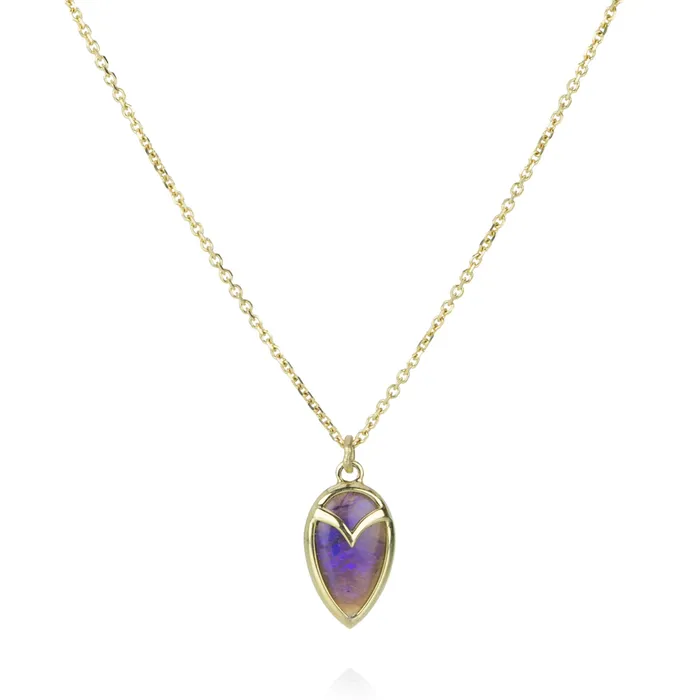 Rachel Atherley Necklaces Black Opal Owl Pendant Necklace