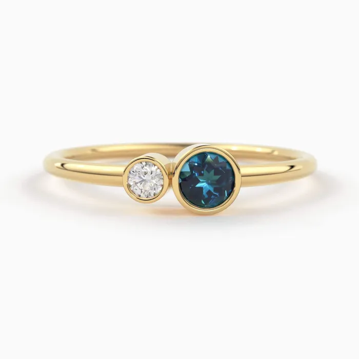 Rings London Blue Topaz and Diamond Birthstone Ring 14K Gold London Blue Topaz and Diamond Gift for Her December Birthstone Ring Jalvi Co Rings London Blue Topaz and Diamond Birthstone Ring 14K Gold London Blue Topaz and Diamond Gift for Her December Birthstone Ring Jalvi Co
