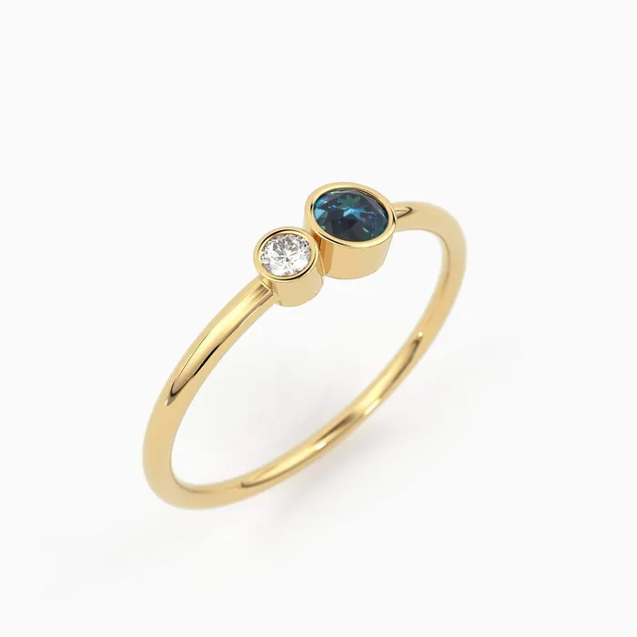 Rings London Blue Topaz and Diamond Birthstone Ring 14K Gold London Blue Topaz and Diamond Gift for Her December Birthstone Ring Jalvi Co Rings London Blue Topaz and Diamond Birthstone Ring 14K Gold London Blue Topaz and Diamond Gift for Her December Birthstone Ring Jalvi Co