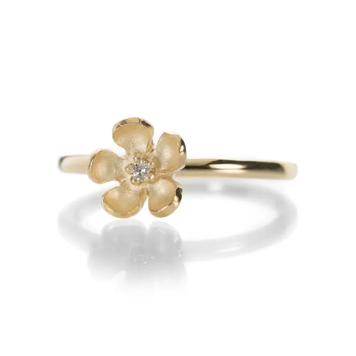 Rings Nicole Landaw Heavier Blossom Stacker Ring