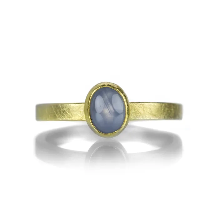 Rings Petra Class Small Oval Blue Star Sapphire Ring Rings Petra Class Small Oval Blue Star Sapphire Ring