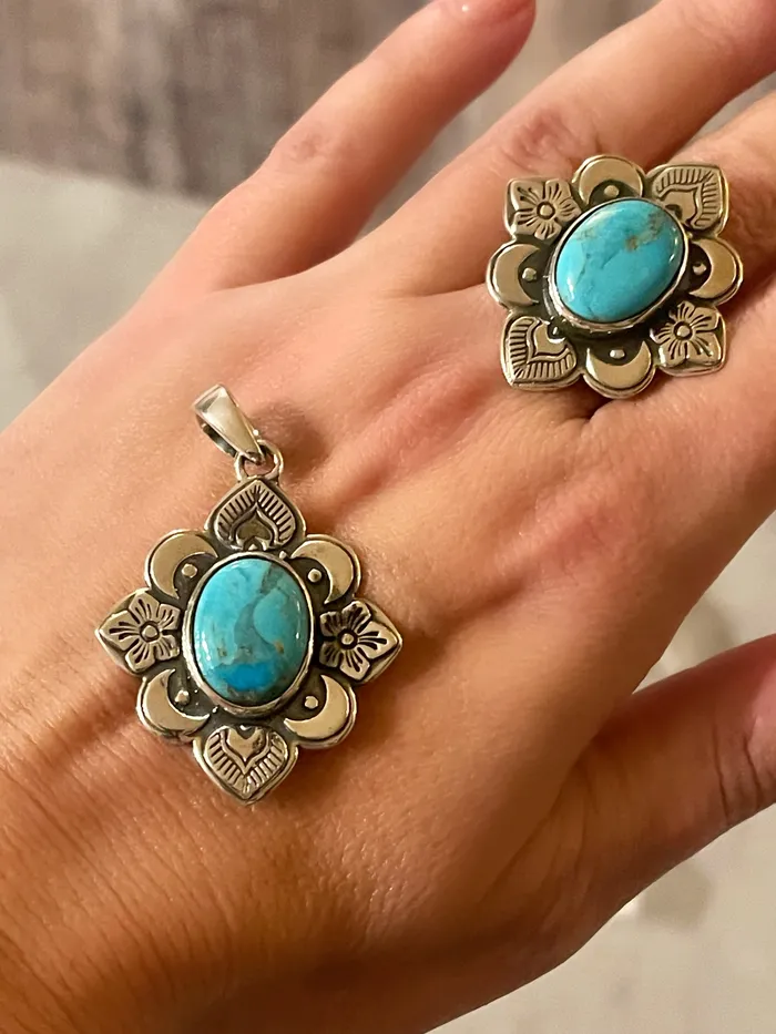 Sterling Silver Artisan Stone Pendant SophiaRene Boutique Necklaces