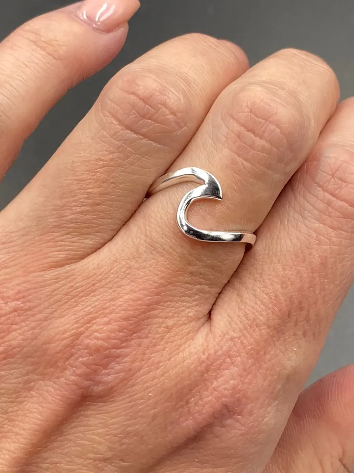Sterling Silver Wave Ring Sophiareneboutique Rings