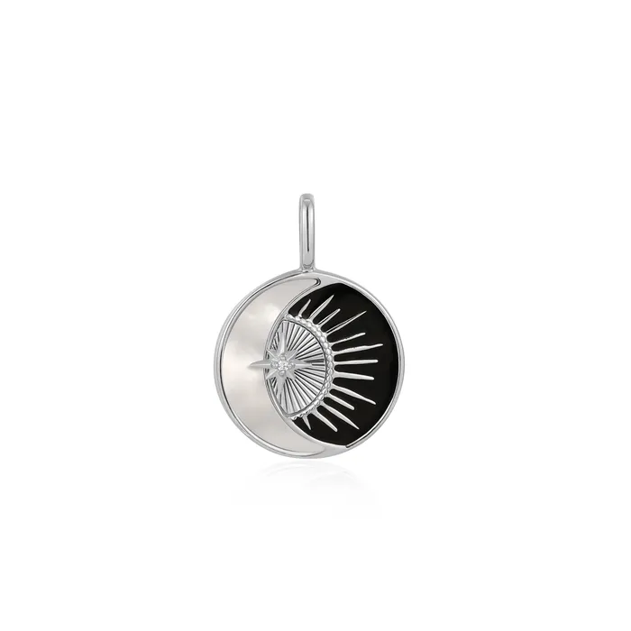 Ania Haie Pop Charms Silver Eclipse Necklace Charm Necklaces