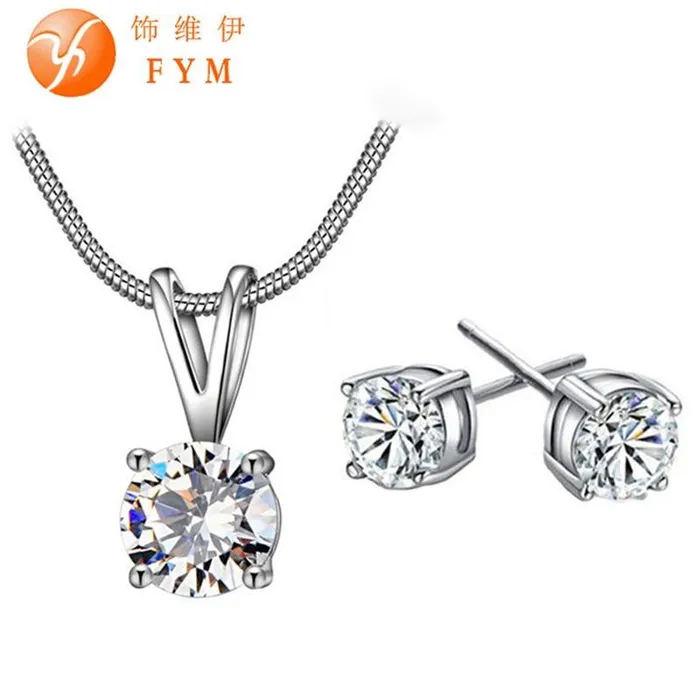 Beautiful Silver Color Necklace and Earrings Jewelry sets sparklingselections Necklaces Beautiful Silver Color Necklace and Earrings Jewelry sets sparklingselections Necklaces