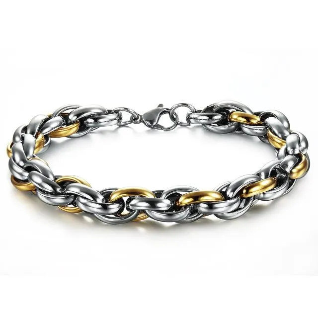 Bracelets sparklingselections Twisted Chain Men Bracelet