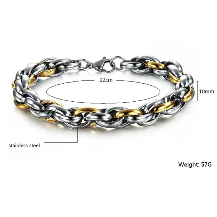 Bracelets sparklingselections Twisted Chain Men Bracelet Bracelets sparklingselections Twisted Chain Men Bracelet