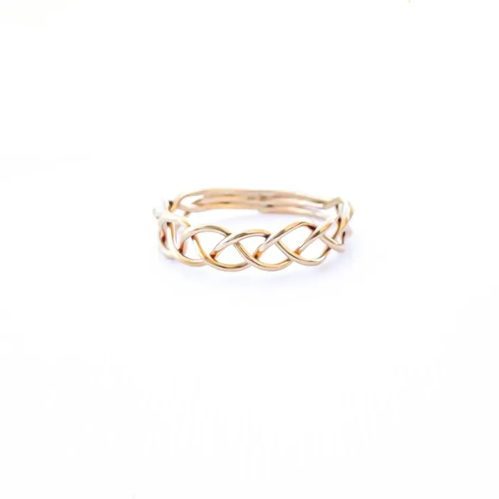 Braid Ring 14K Gold Filled Hoops By Hand Rings