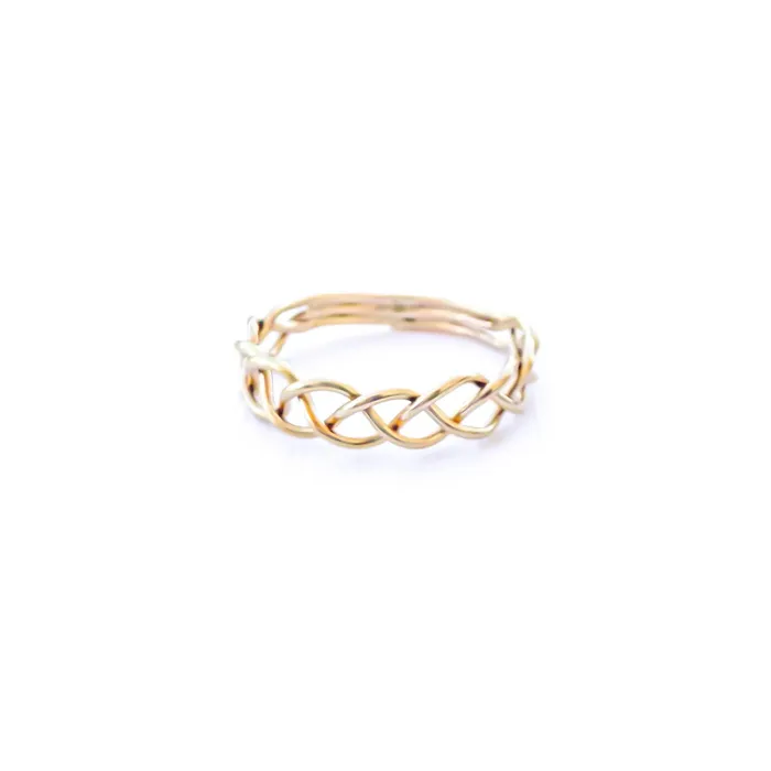 Braid Ring 14K Gold Filled Hoops By Hand Rings