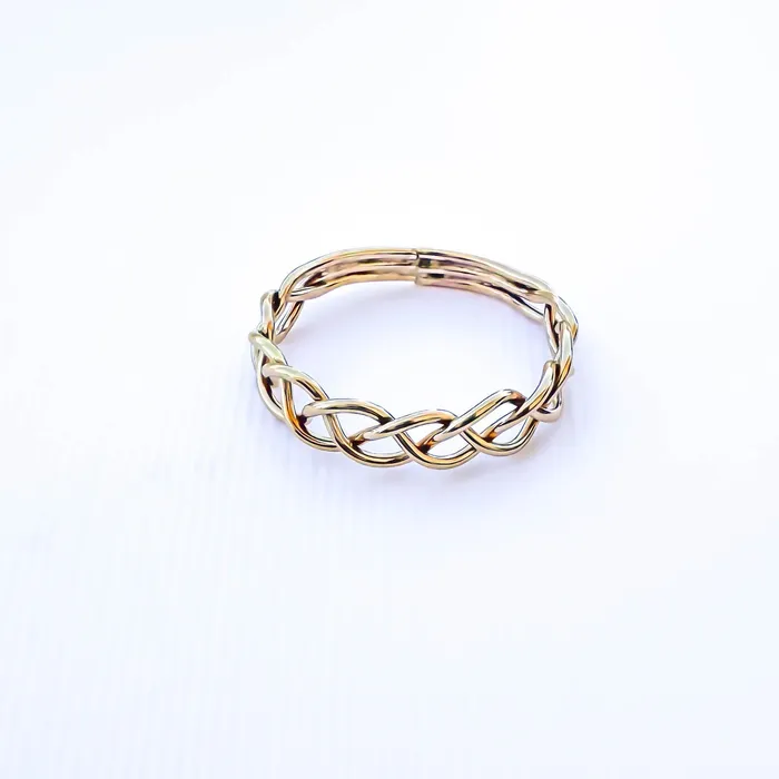 Braid Ring 14K Gold Filled Hoops By Hand Rings