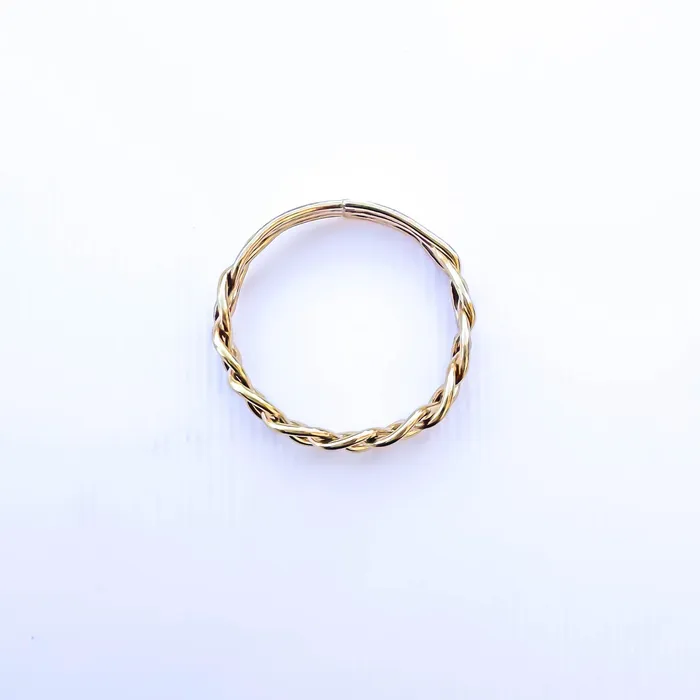 Braid Ring 14K Gold Filled Hoops By Hand Rings