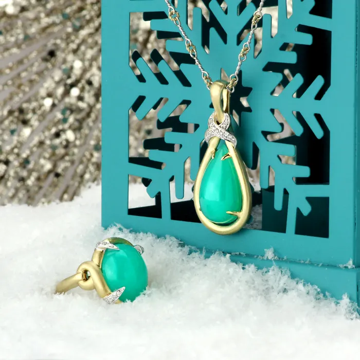 Chrysoprase Pendant Necklace344996 Frederic Sage Necklaces