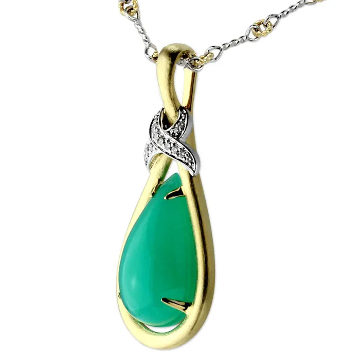 Chrysoprase Pendant Necklace344996 Frederic Sage Necklaces