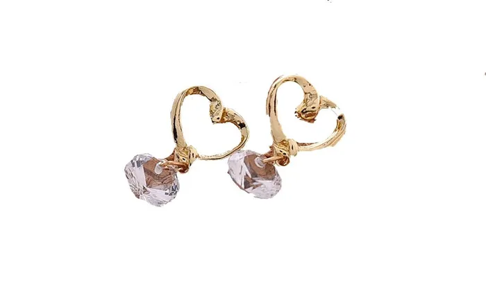 Earrings sparklingselections Zircon Heart Stud Earrings For Women