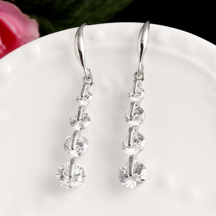 Earrings Water Drop Zircon Drop Dangle Earrings for Women sparklingselections Earrings Water Drop Zircon Drop Dangle Earrings for Women sparklingselections