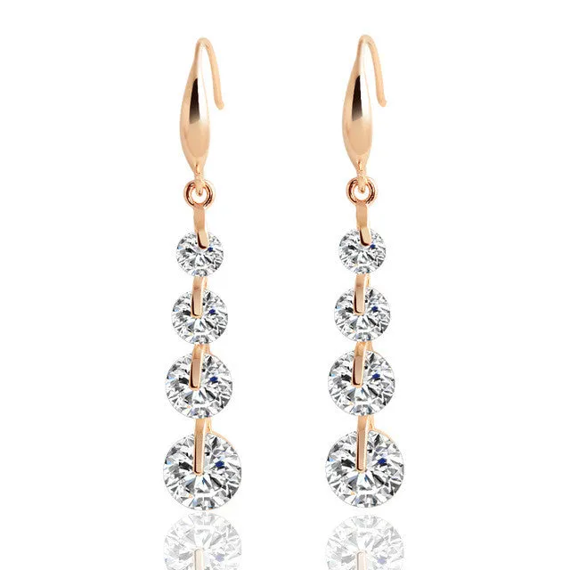 Earrings Water Drop Zircon Drop Dangle Earrings for Women sparklingselections Earrings Water Drop Zircon Drop Dangle Earrings for Women sparklingselections