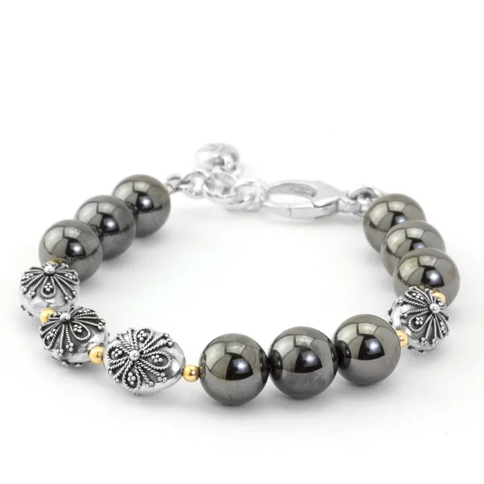 Elisa Ilana Bracelets The Goddess Collection Hematite Bracelet
