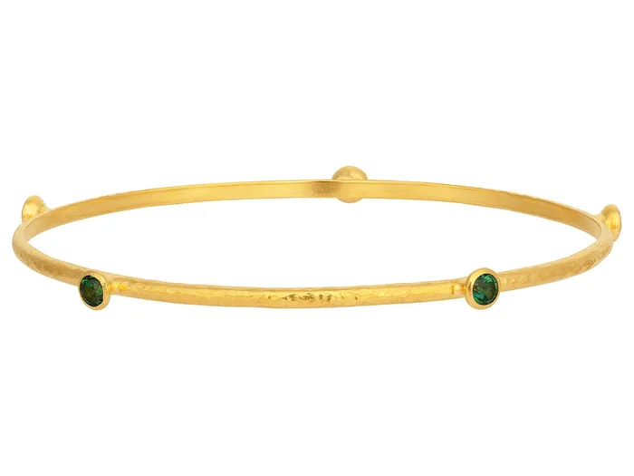 GG GOLD CLR GURHAN Rain Gold Green Topaz Stacking Bangle Bracelet 5Stone Bracelets GG GOLD CLR GURHAN Rain Gold Green Topaz Stacking Bangle Bracelet 5Stone Bracelets