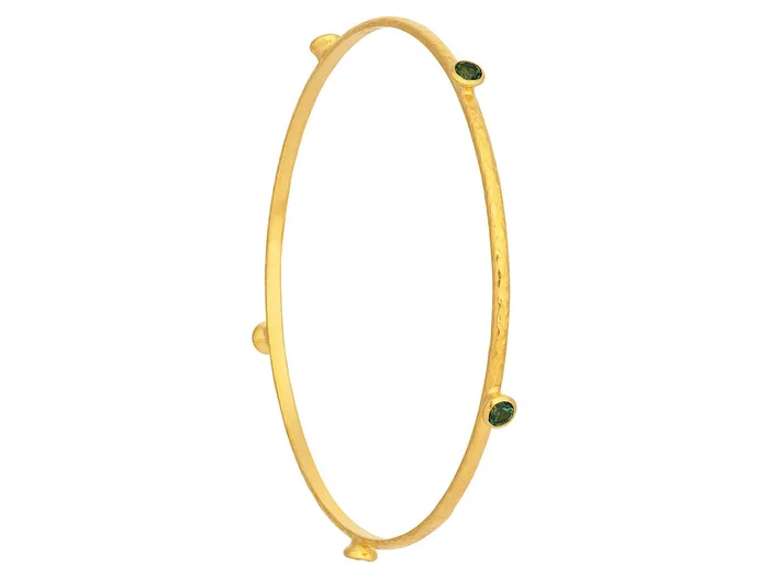 GG GOLD CLR GURHAN Rain Gold Green Topaz Stacking Bangle Bracelet 5Stone Bracelets GG GOLD CLR GURHAN Rain Gold Green Topaz Stacking Bangle Bracelet 5Stone Bracelets