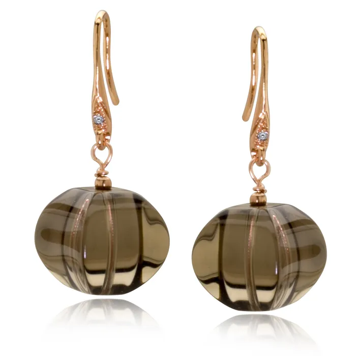 Impressionist Collection Smoky Quartz Drop Earrings Elisa Ilana Earrings Impressionist Collection Smoky Quartz Drop Earrings Elisa Ilana Earrings