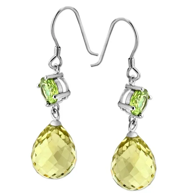 Lemon Quartz and Peridot Earrings342986 Elisa Ilana Earrings