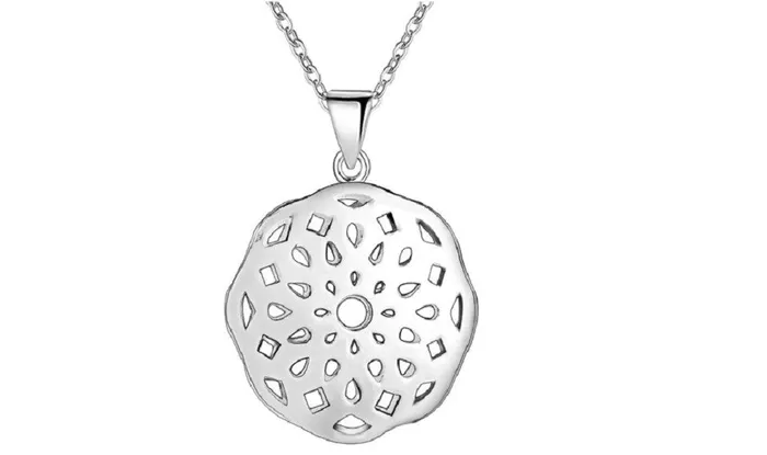 Necklaces Fashion Silver Plated Geometric Style Pendant Necklace sparklingselections Necklaces Fashion Silver Plated Geometric Style Pendant Necklace sparklingselections