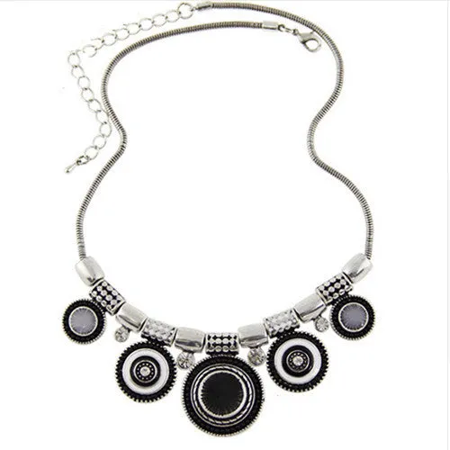 Necklaces sparklingselections Ethnic Collar Vintage Colorful Bead Pendant Statement Necklace For Women Necklaces sparklingselections Ethnic Collar Vintage Colorful Bead Pendant Statement Necklace For Women