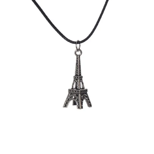Necklaces sparklingselections Retro Stainless Steel Eiffel Tower Unisex Pendant Necklace Necklaces sparklingselections Retro Stainless Steel Eiffel Tower Unisex Pendant Necklace