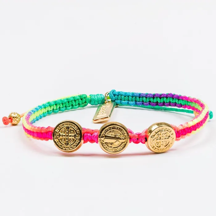 New Day Gold Trinity Rainbow Blessing Bracelet My Saint My Hero Bracelets