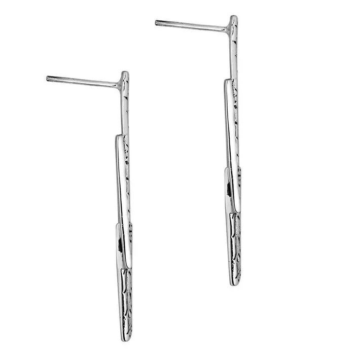 Overlapping Sterling Silver Earrings Elisa Ilana Earrings Overlapping Sterling Silver Earrings Elisa Ilana Earrings