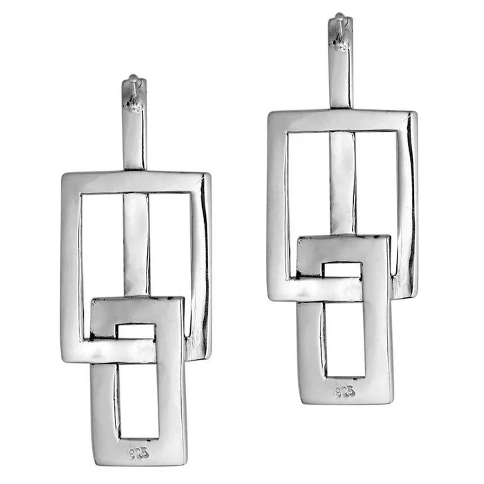 Overlapping Sterling Silver Earrings Elisa Ilana Earrings Overlapping Sterling Silver Earrings Elisa Ilana Earrings