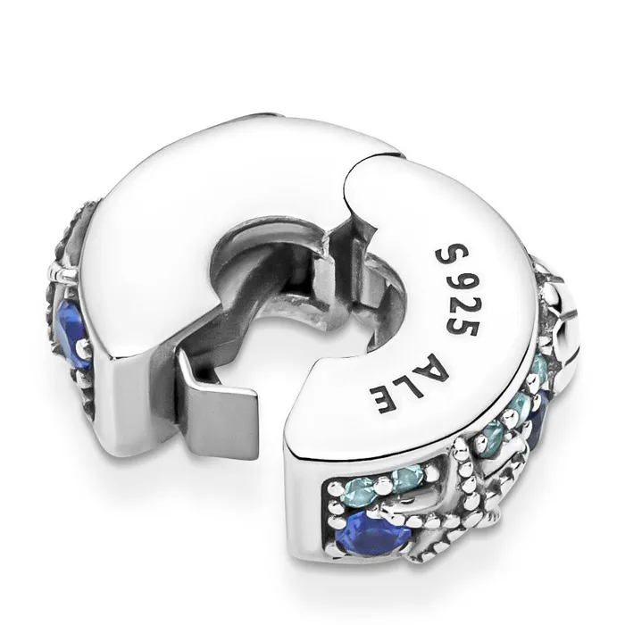 Pandora Tropical Starfish Shell Clip Charm Pandora Charm Necklaces