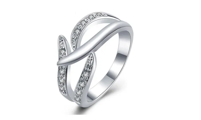 Rings Silver Plated Never Fade Engagement Ring 78 sparklingselections