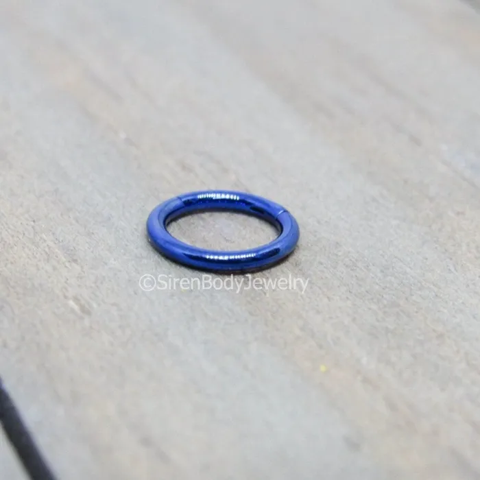 Rings SirenBodyJewelry Small Diameter 16g Hinged Segment Ring Body Piercing Click Shut Hoop