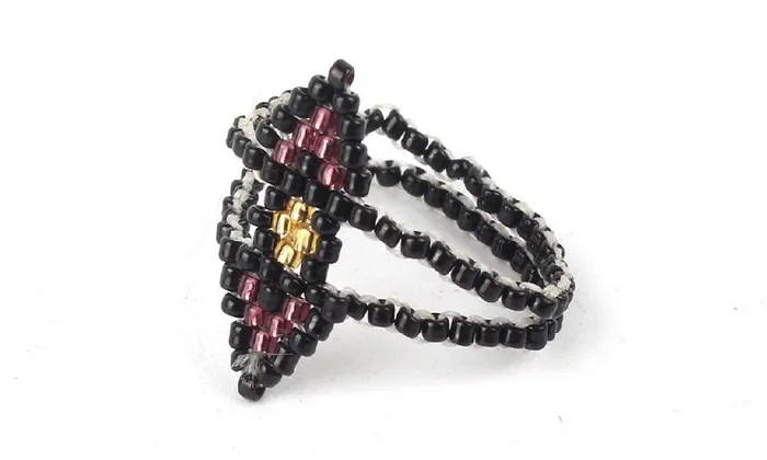 sparklingselections Rings Vintage Handmade Beads Boho Love Ring 7