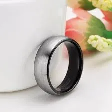 sparklingselections Rings Vintage Mens Tungsten Carbide Ring Black Inlay Wedding Band 8 mm sparklingselections Rings Vintage Mens Tungsten Carbide Ring Black Inlay Wedding Band 8 mm