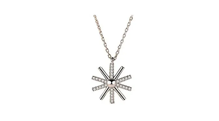 sparklingselections Silver Sunflowers Crystal Rhinestone Necklaces Rings