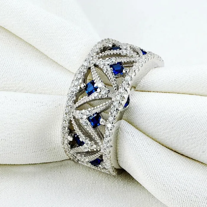 Sterling Silver Wedding Ring sparklingselections Rings Sterling Silver Wedding Ring sparklingselections Rings