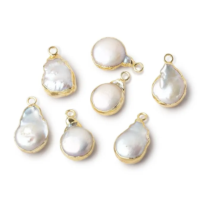 12x10mm Gold Leafed Ros White Coin Freshwater Pearl Pendant 1 piece Beadsofcambaycom Necklaces 12x10mm Gold Leafed Ros White Coin Freshwater Pearl Pendant 1 piece Beadsofcambaycom Necklaces