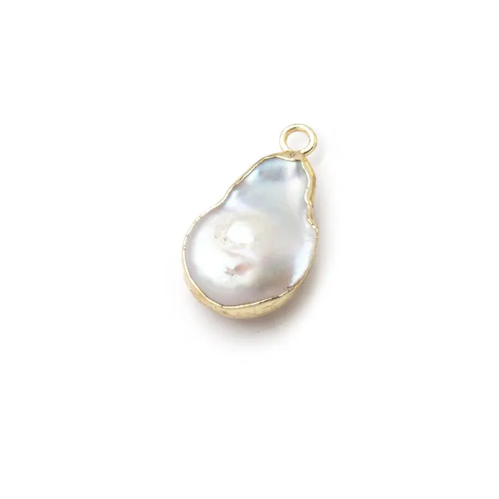 12x10mm Gold Leafed Ros White Coin Freshwater Pearl Pendant 1 piece Beadsofcambaycom Necklaces 12x10mm Gold Leafed Ros White Coin Freshwater Pearl Pendant 1 piece Beadsofcambaycom Necklaces