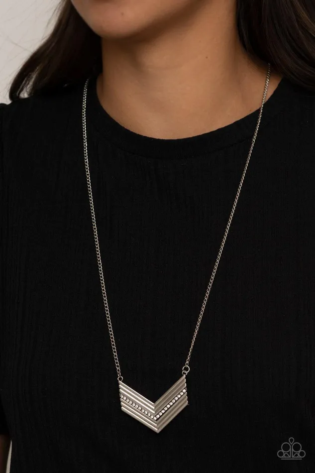 Armed and FABULOUS White Necklace Jewelry By Bretta Paparazzi Accessories Necklaces