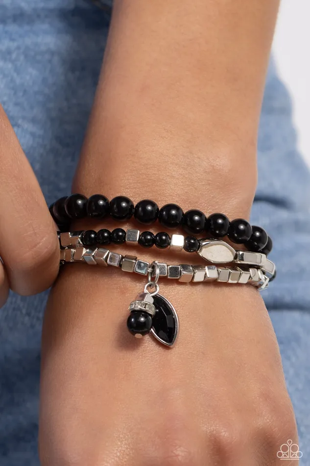 Bracelets Paparazzi Accessories Redefined Romance Black Bracelet Jewelry by Bretta Bracelets Paparazzi Accessories Redefined Romance Black Bracelet Jewelry by Bretta