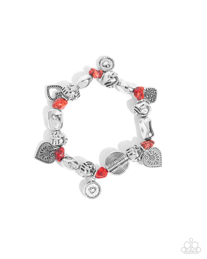 Bracelets Paparazzi Accessories Rustic Rampage Red Bracelet Jewelry by Bretta