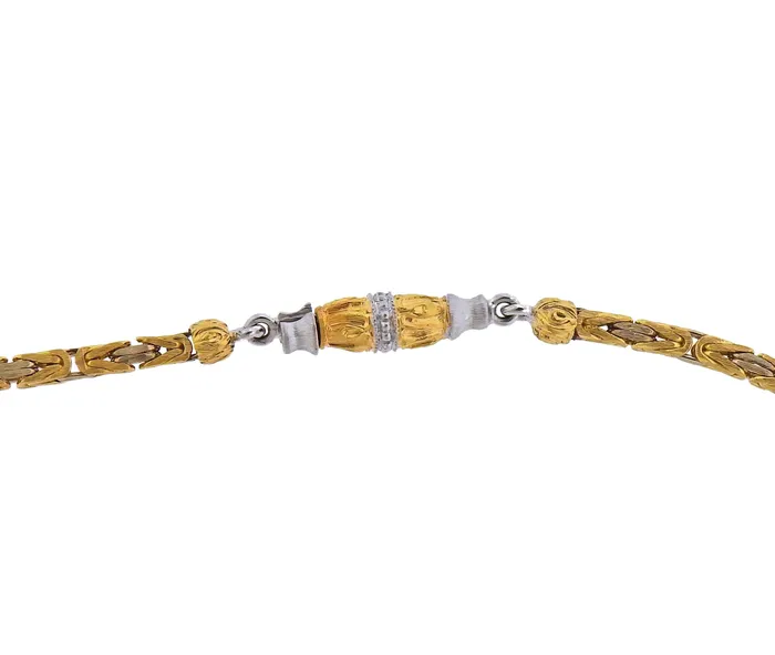 Buccellati Necklaces Buccellati Carved Jade Sapphire Ruby Gold Pendant Necklace