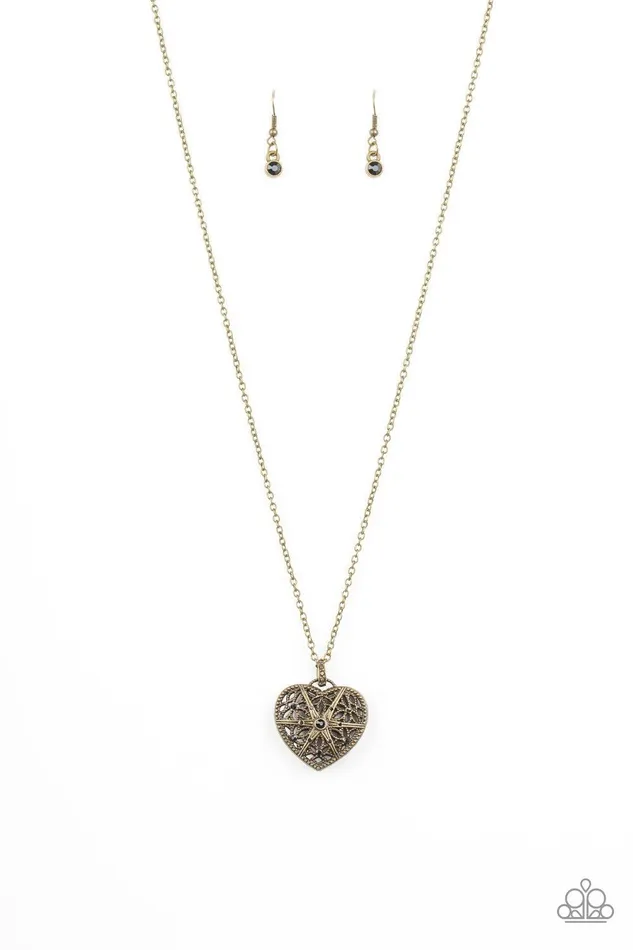Casanova Charm Black Necklace Jewelry by Bretta Paparazzi Accessories Necklaces