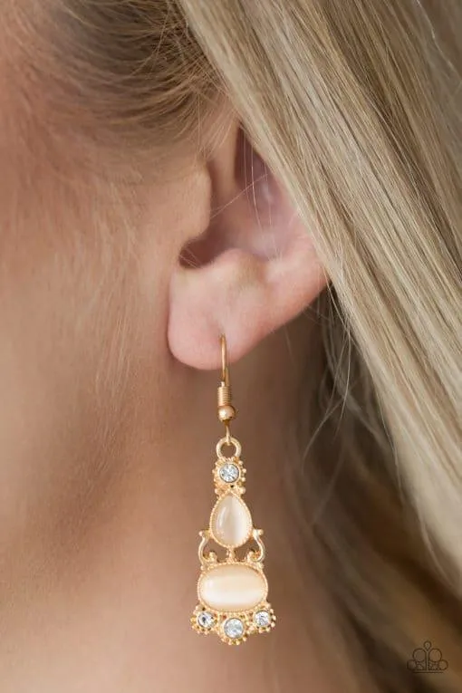 Earrings Paparazzi Accessories Push Your LUXE Gold Earrings Jewelry by Bretta