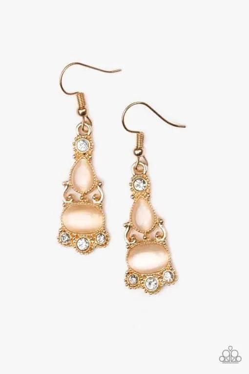 Earrings Paparazzi Accessories Push Your LUXE Gold Earrings Jewelry by Bretta