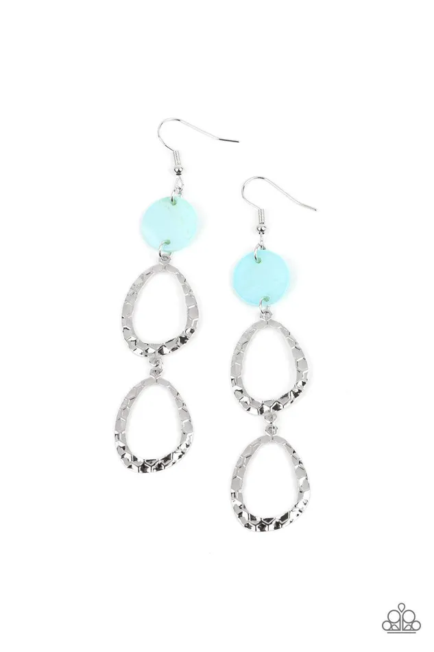 Earrings Paparazzi Accessories Surfside Shimmer Blue Earrings Jewelry by Bretta