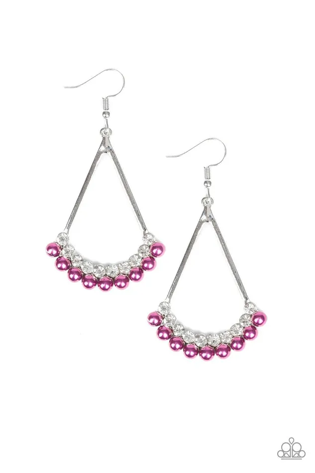 Earrings Paparazzi Accessories Top to Bottom Purple Earrings Jewelry by Bretta